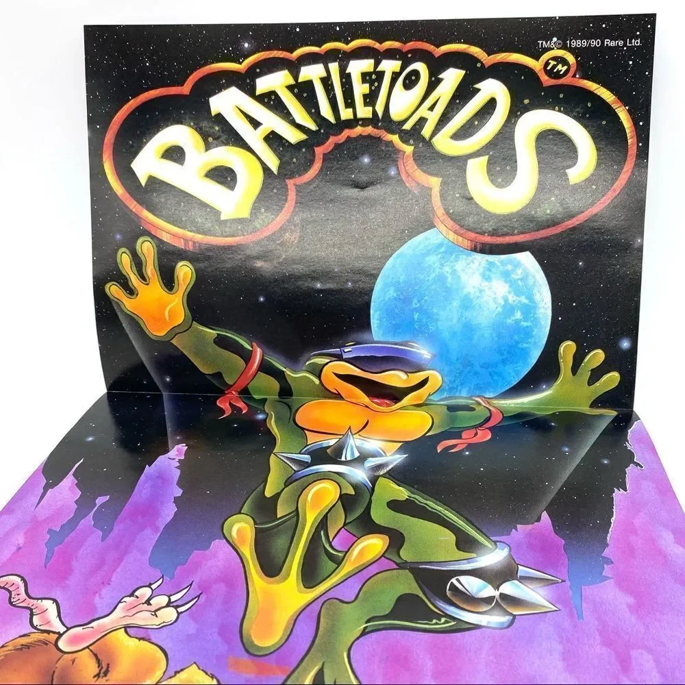 Nintendo Power Magazine #22 Metal Storm With Battletoads Poster March 1991